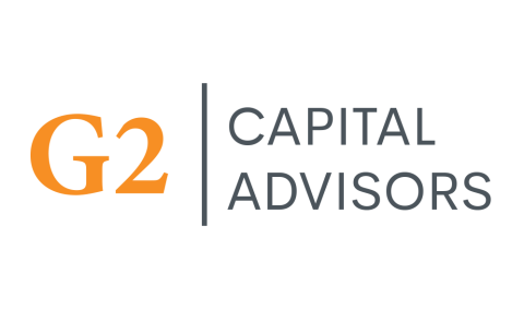 About the logo: "G2" appears in orange and "CAPITAL ADVISORS" in gray, separated by a vertical gray line on a light background.